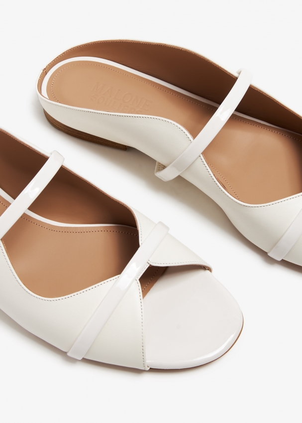 【数量限定】 Norah Souliers Malone flat UAE in White - Women for mules 靴