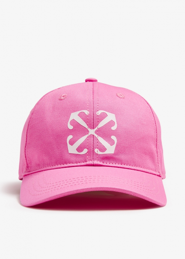 Baseball cap with store a on it