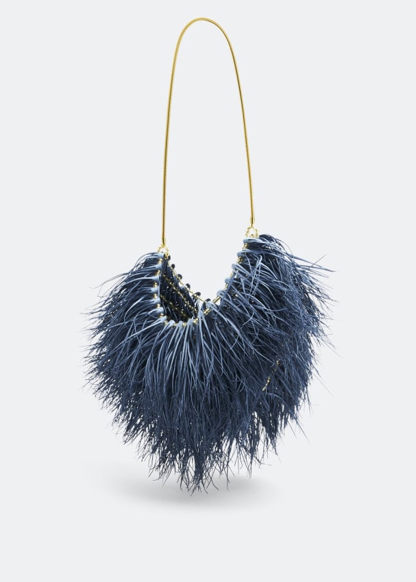 Vanina L Oiseau du Paradis baguette bag for Women Blue in UAE Level Shoes