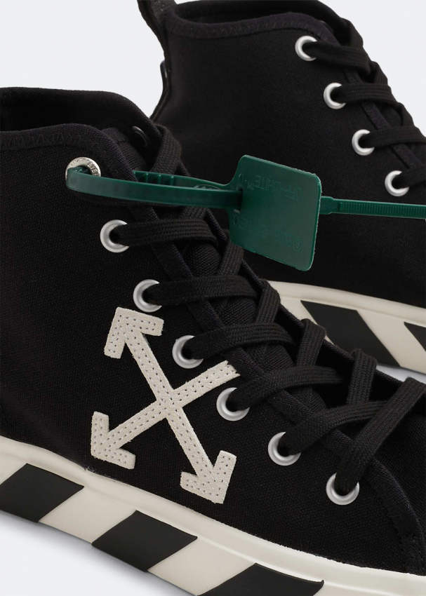 Off white shoes high top black deals