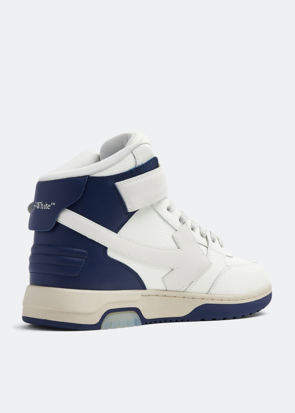 Off-White Out Of Office Mid Lea sneakers for Men - White in