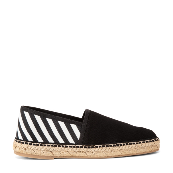 black and white striped espadrilles
