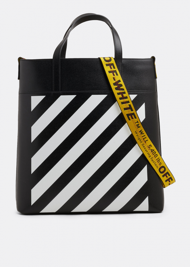 Off-White Diag-print tote bag for Men - Black in Kuwait | Level Shoes