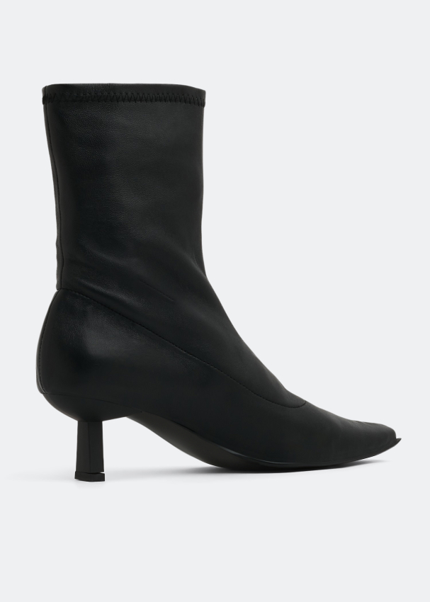 oliana black leather boots