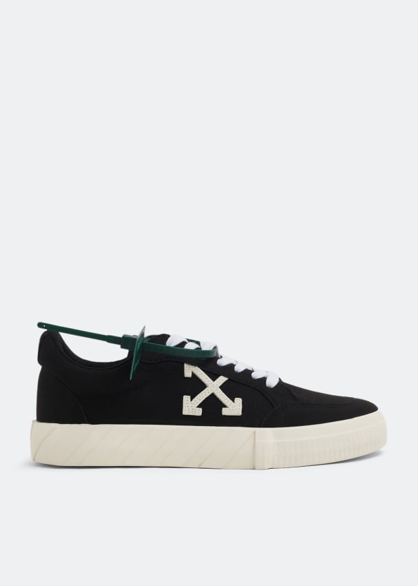 Off-White Black Cotton Sneakers main image 1