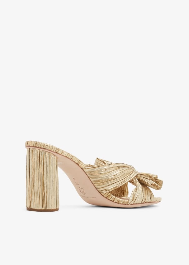 Loeffler Randall Penny mules for Women - Gold in UAE | Level Shoes