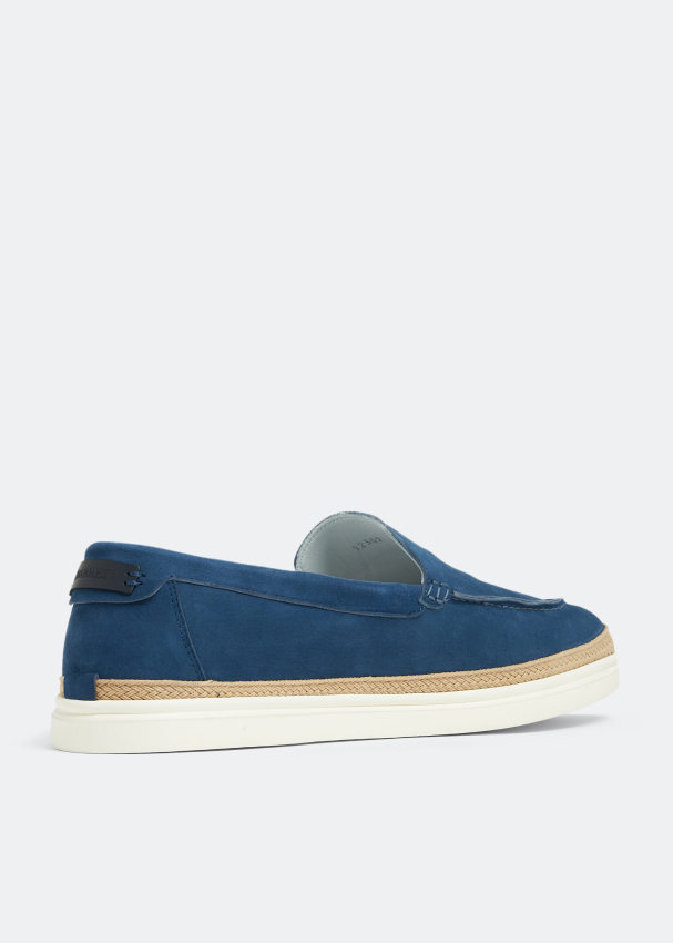 Barrett Suede loafers for Men - Blue in UAE | Level Shoes
