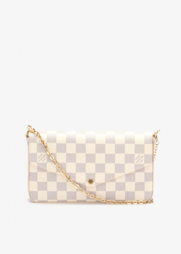 Louis Vuitton Pre Loved Pochette Felicie bag for Women White in Oman Level Shoes