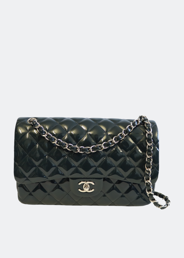 Chanel Pre-Loved Classic double flap jumbo bag for Women - Blue in Kuwait