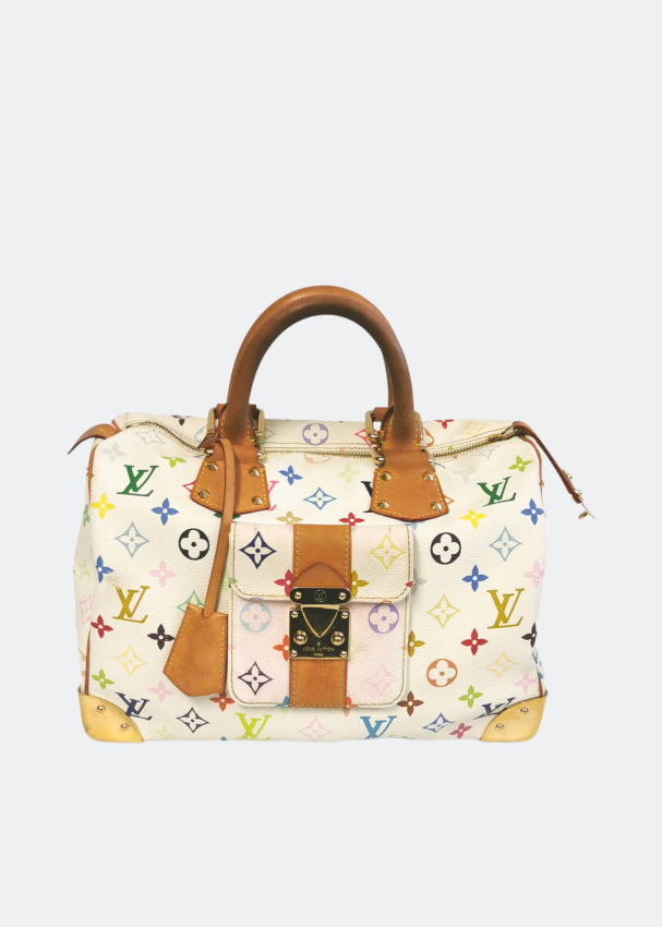 Pre-owned Louis Vuitton Fabric Handbag In White