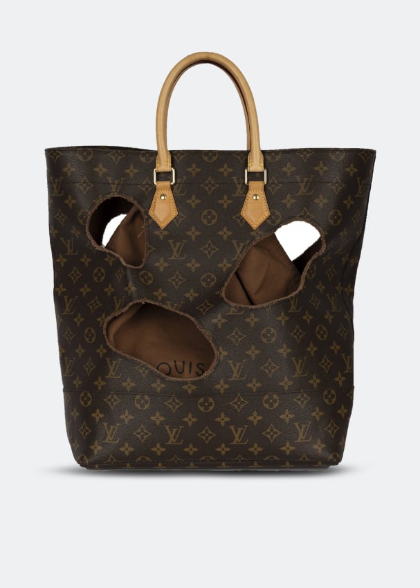 Louis Vuitton Pre-Loved x Comme Des Garçons Burned Holes monogram tote bag  for Women - Brown in UAE