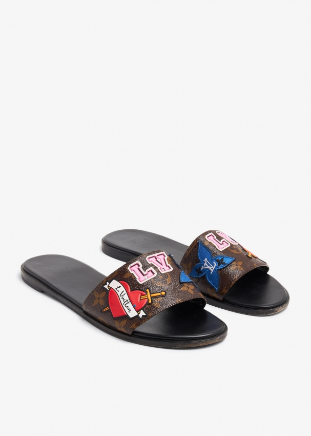 Louis Vuitton LV Monogram Slides - Brown Sandals, Shoes