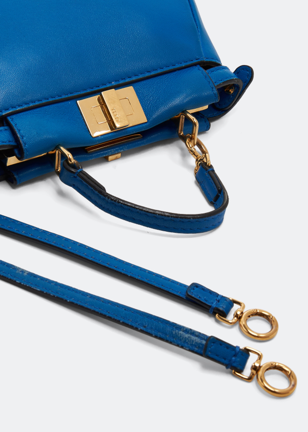 Fendi Pre Loved Micro Peekaboo bag for Women Blue in Oman Level Shoes