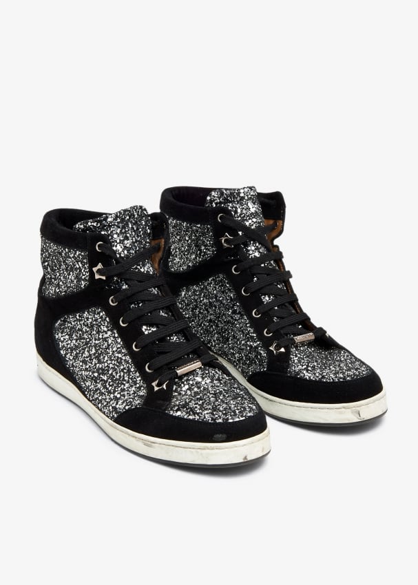 Shushop Hightop Sparkle Sneakers at Leaf Boutique 8