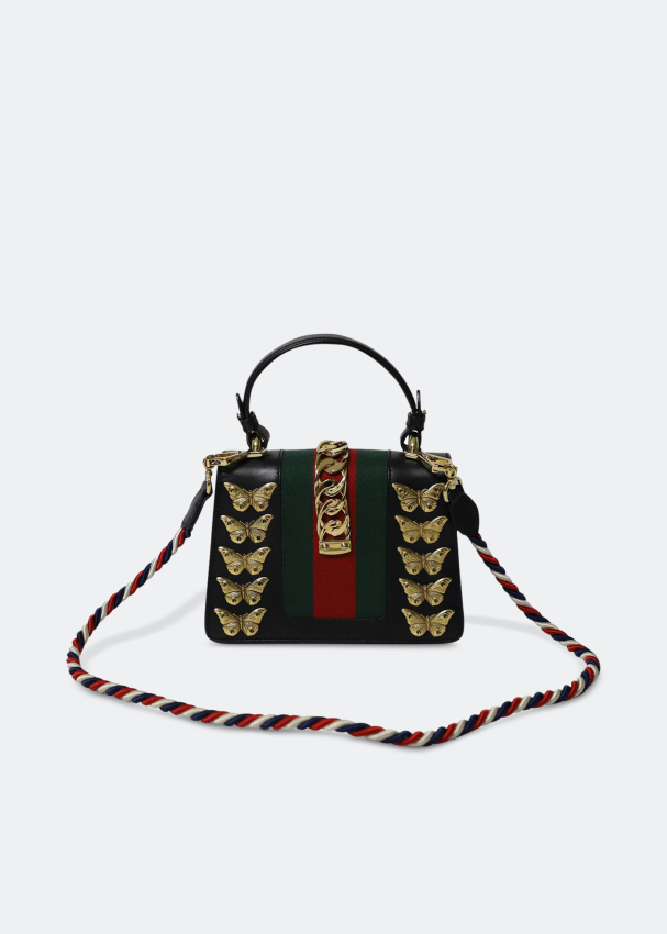 Sylvie leather mini bag gucci 2025
