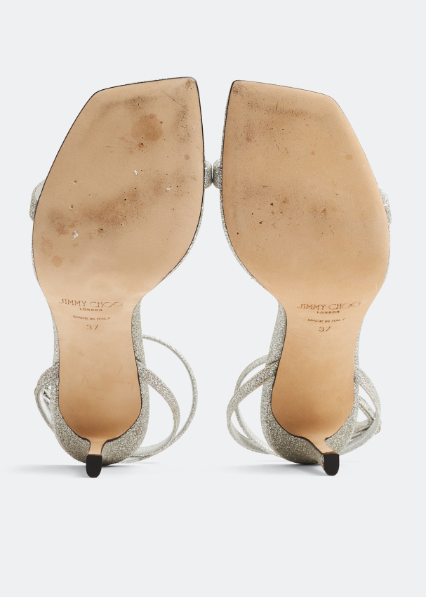 Jimmy Choo PreLoved Jaxon 95 sandals for Women Silver in UAE Level