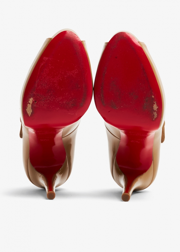 Christian Louboutin Pre-Loved Zeppa pumps for Women - Brown Christian Louboutin Pre-Loved Zeppa pumps for Women - Brown