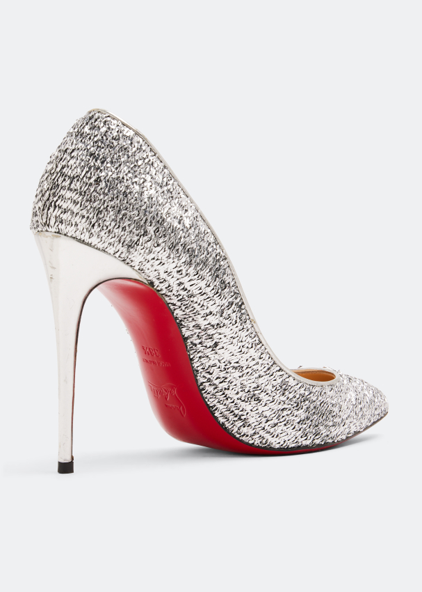 Christian Louboutin, Shoes, Silver Glitter So Kate Christian Louboutin  Heels