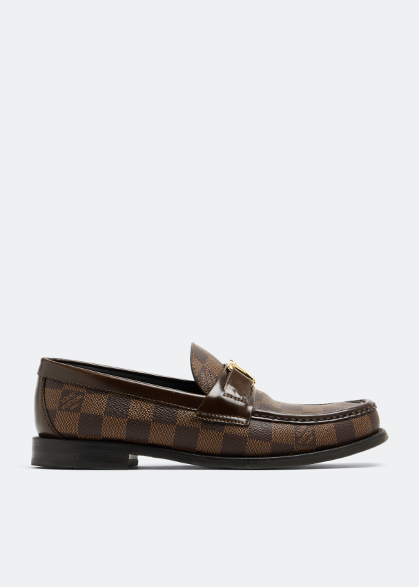 LOUIS VUITTON SHOES HOCKENHEIM MOCCASIN 13 47 CHECKERBOARD LOAFER