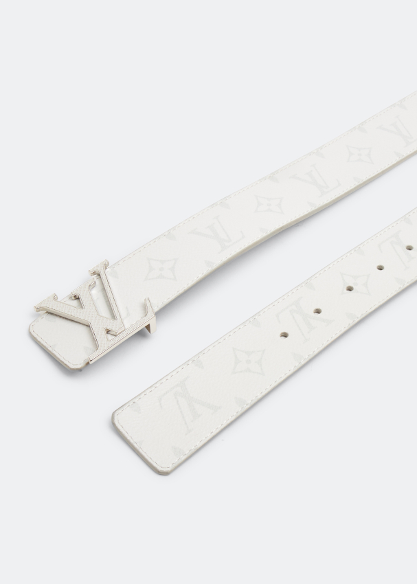 Louis Vuitton Pre-Loved Monogram reversible belt for Men - White in KSA