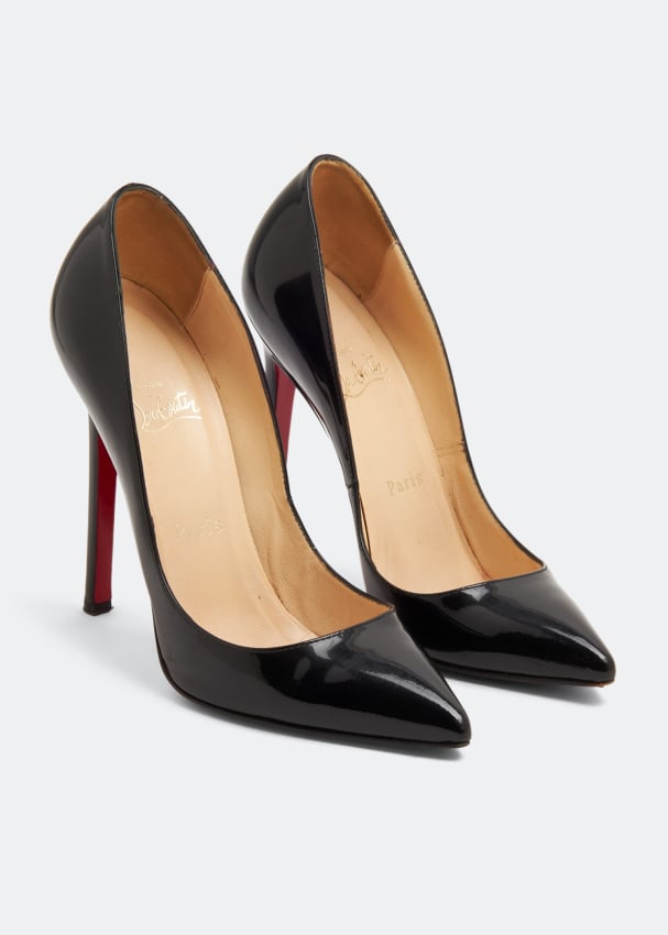 Christian Louboutin, So Kate 120 black patent pumps