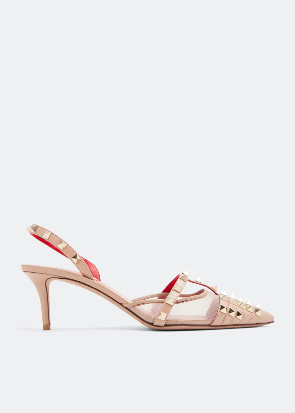 VALENTINO GARAVANI - Rockstud Alcove Leather Pumps