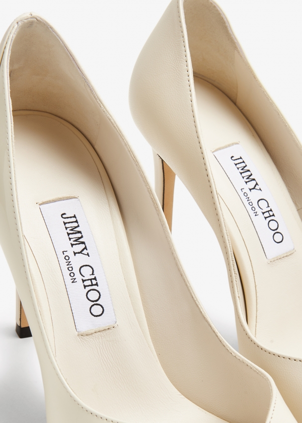 Jimmy Choo Cass leather pumps - White