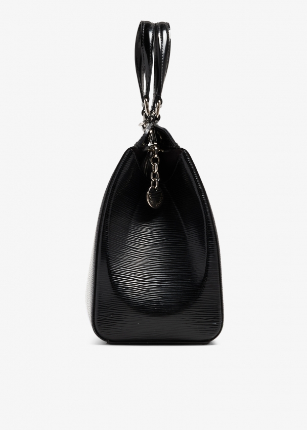 Pre-owned Louis Vuitton Black Electric Epi Leather Brea GM Bag