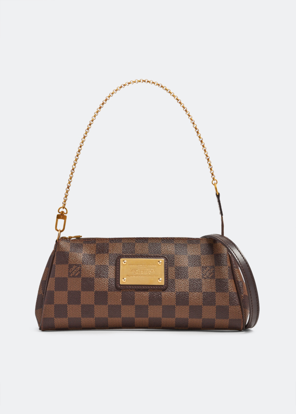 Louis Vuitton Louis Vuitton Eva Ebene Damier Canvas Pochette Bag +