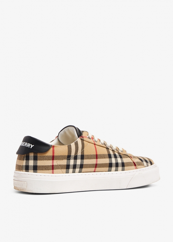 Burberry Pre Loved Rangleton Check sneakers for Men Prints in
