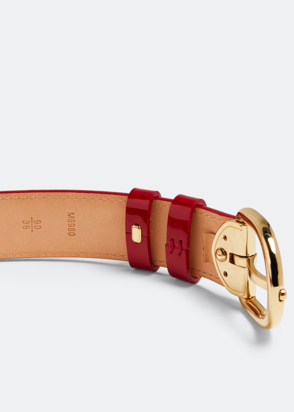 Louis Vuitton Vintage - Monogram Vernis Belt - Red - Vernis