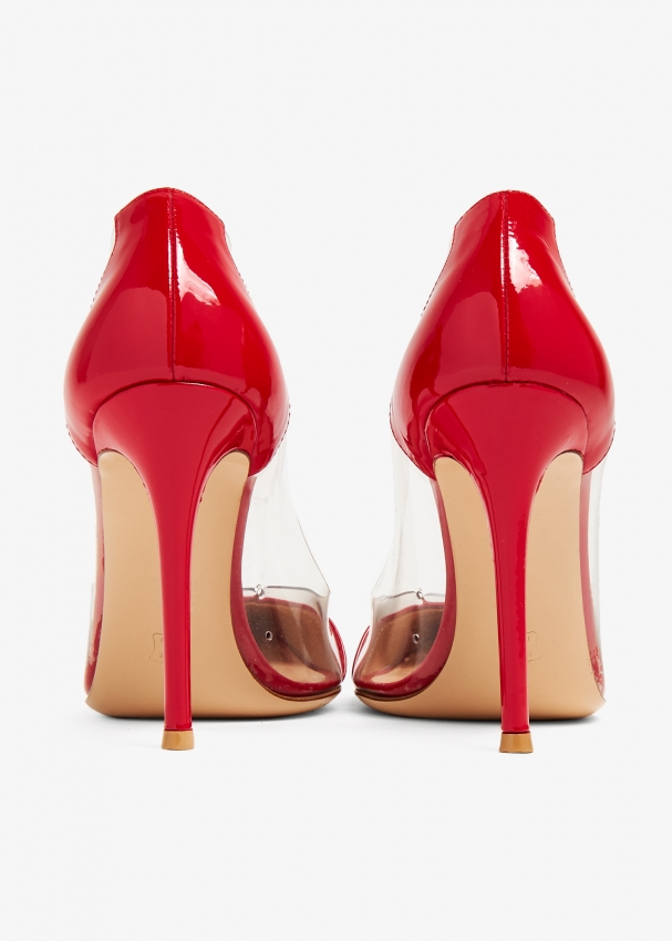 Gianvito Rossi #39;Plexi#39; pumps - Red