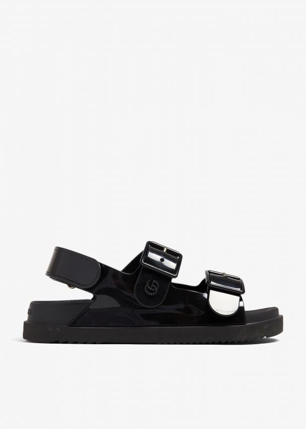 Gucci Pre-Loved Isla buckled sandals for Women - Black in UAE | Level Shoes