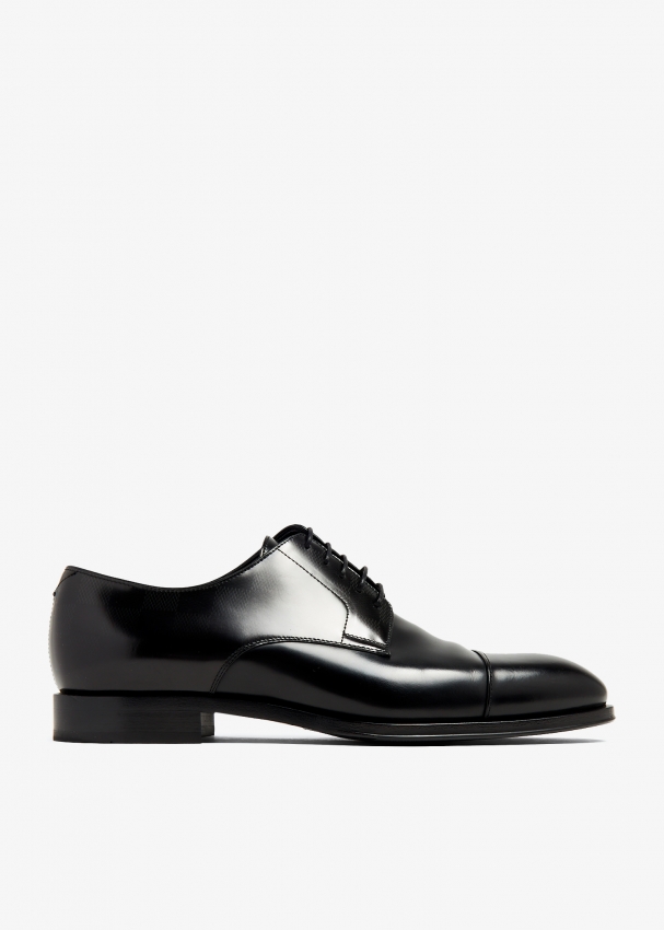 Louis Vuitton Pre-Loved LV Minister derby shoes for Men - Black in KSA