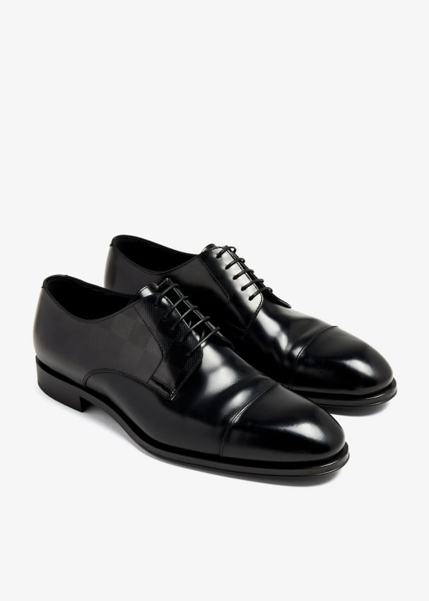 Louis Vuitton Pre-Loved LV Minister derby shoes for Men - Black in KSA