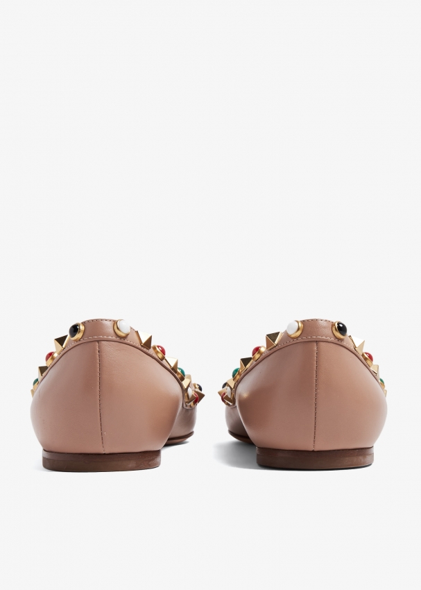 Valentino rockstud ballet clearance flats