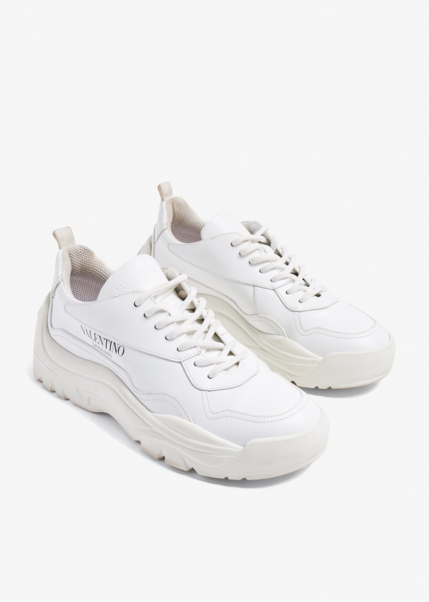 Valentino Garavani Black Gumboy Calfskin Sneakers