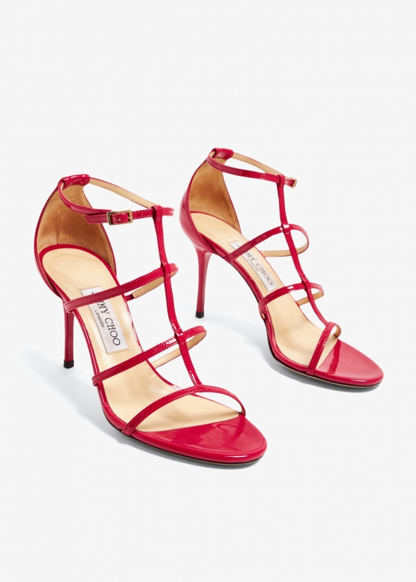Jimmy choo online red sandals