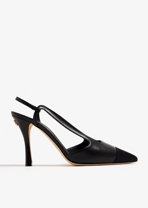 Chanel Pre-Loved Cap Toe slingback pumps for Women - Black in UAE ...