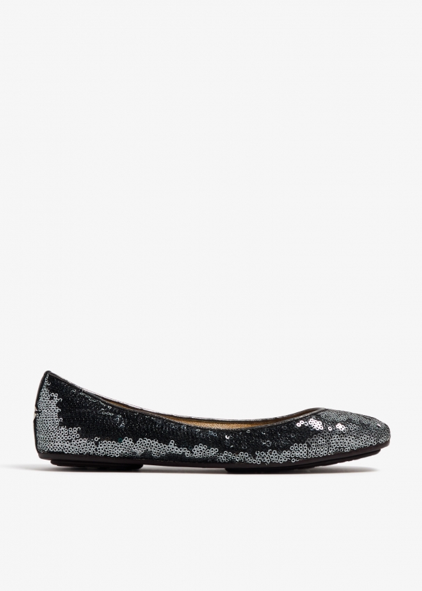 Jimmy Choo Pre Loved Sequin ballet flats for Women Black in UAE