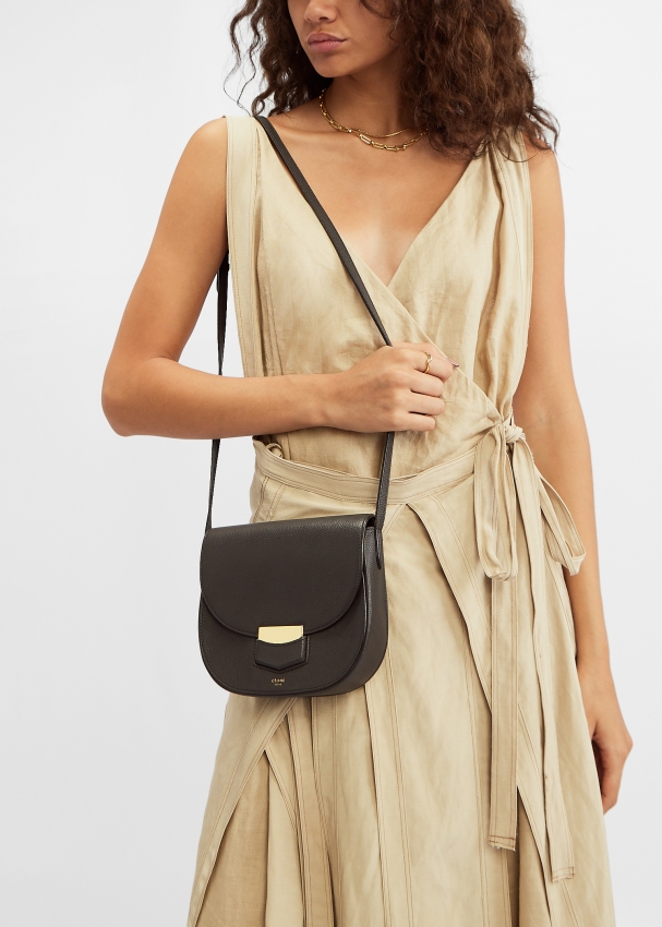Celine Pre Loved Small Trotteur bag for Women Brown in UAE