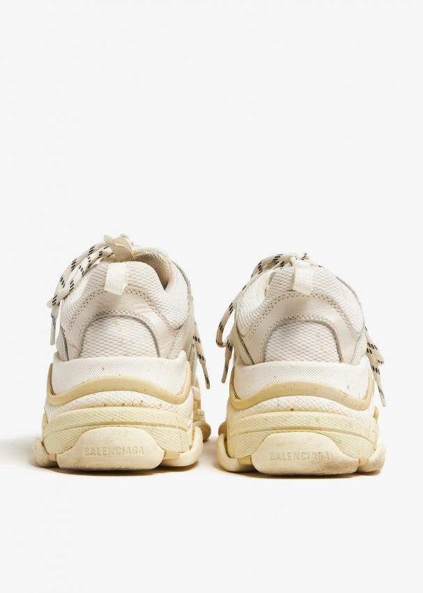 Balenciaga Pre Loved Triple S sneakers for Women White in KSA Level Shoes