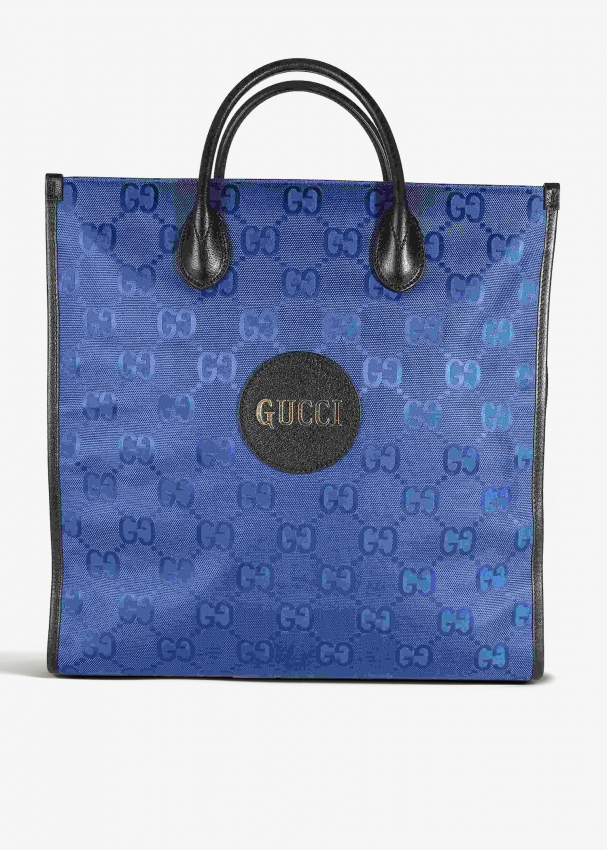 Gucci blue tote bag sales