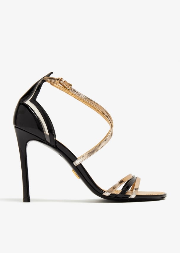 Strappy high heels hotsell