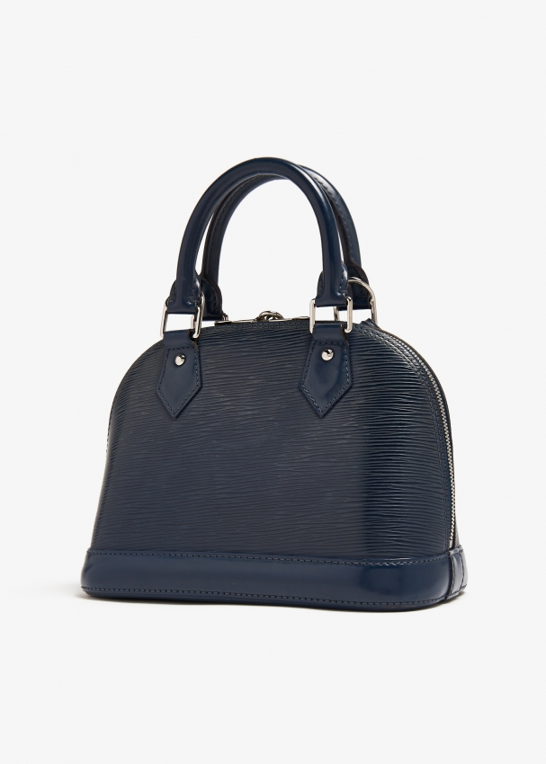 Blue leather louis vuitton bag hotsell