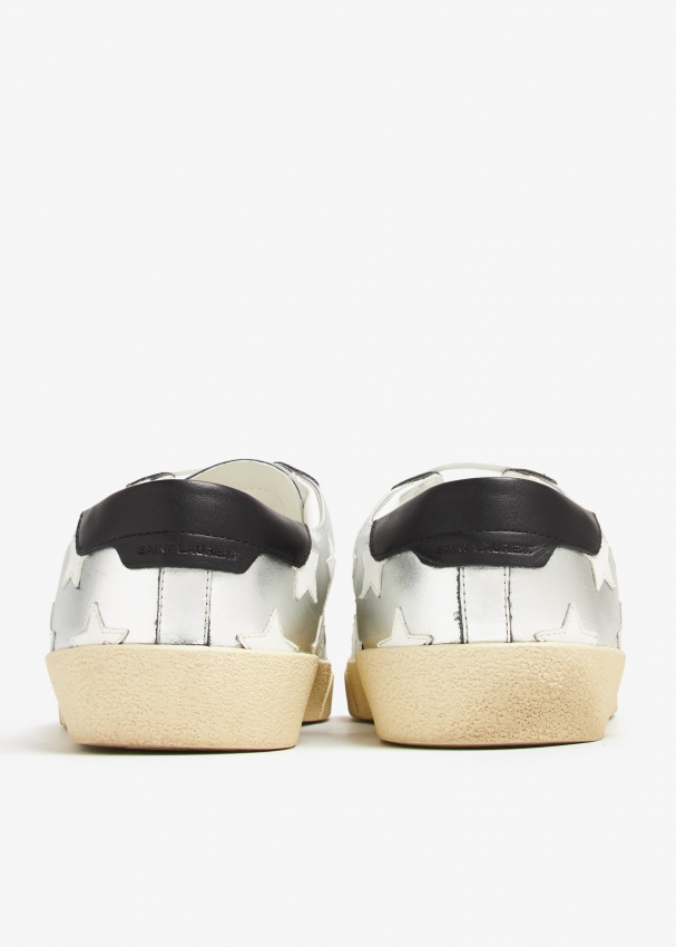 Saint Laurent Pre Loved Court Classic Star sneakers for Men Silver in KSA Level Shoes