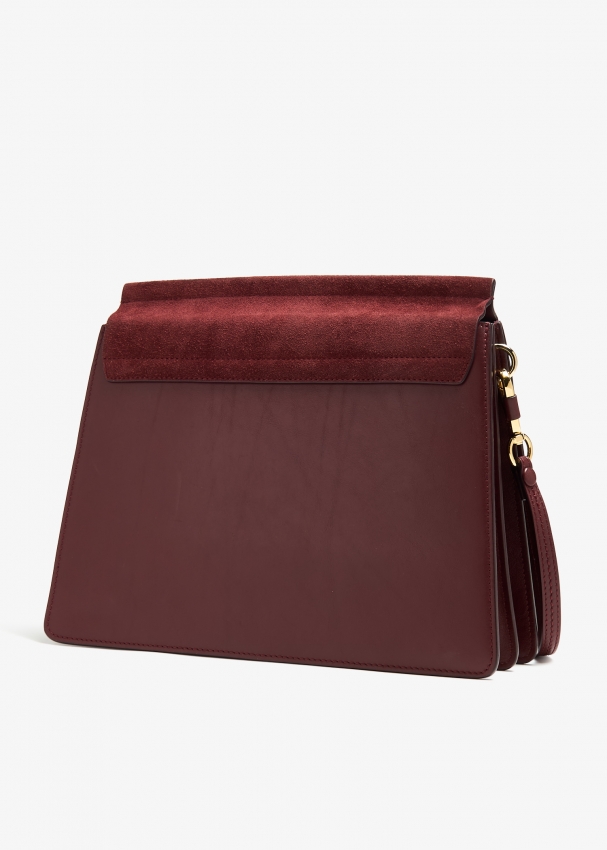 Chloe Pre Loved Medium Faye shoulder bag for Women Burgundy in KSA Level Shoes