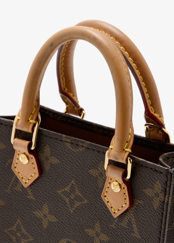 Louis Vuitton Pre Loved Petite Sac Plat monogram tote bag for Women Brown in KSA Level Shoes