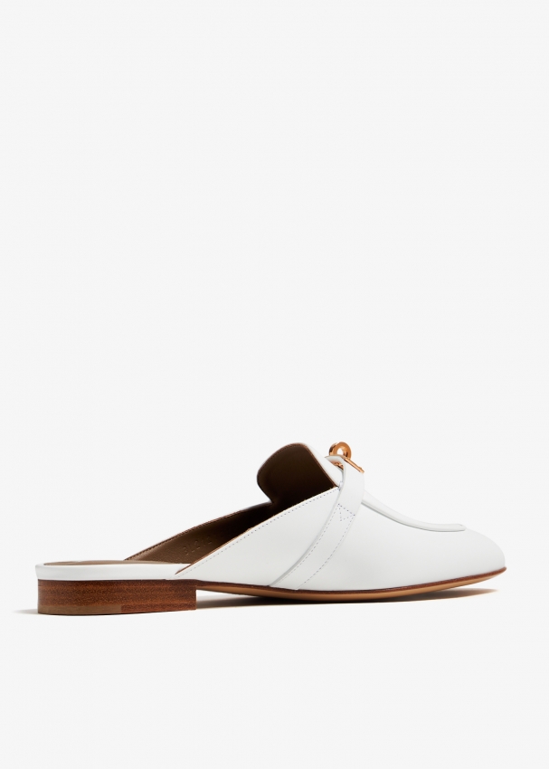 Hermès Pre-Loved Oz mules for Women - White in UAE | Level Shoes
