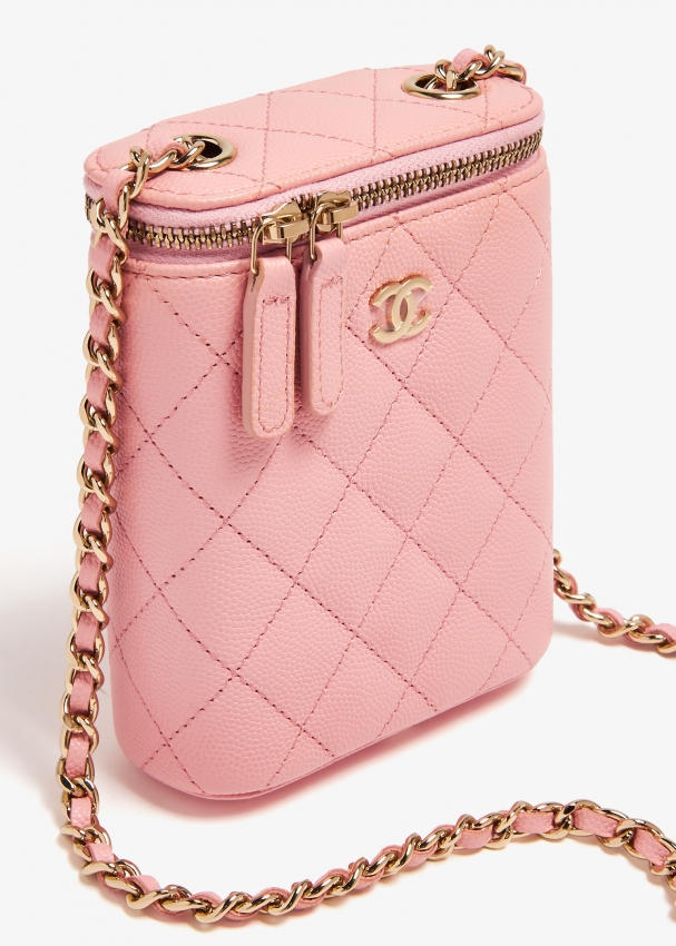 Chanel light pink crossbody bag sales